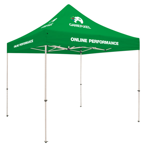 Standard Tent with 4 Imprints on Emerald Canopy #Color_Emerald 347