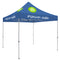Deluxe Tent with 4 Imprints on Cobalt Canopy