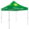 Deluxe Tent with 4 Imprints on Emerald Canopy