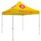 Deluxe Tent with 4 Imprints on Lemon Canopy