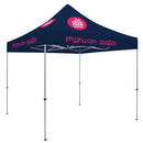 Deluxe Tent with 4 Imprints on Navy Canopy