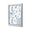 Premium Outdoor Bulletin Board with Swing Door and Magnetic Board. Fits 9 pages. Size 32x42