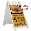 Double-sided Sidewalk Sign for Poster Boards, Deluxe, Durable Plastic A-Frame Sign, Fillable Frame